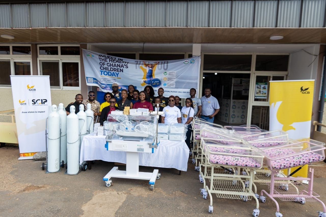 GCB staff CSR: Employees donate incubator, medical equipment to Korle Bu NICU